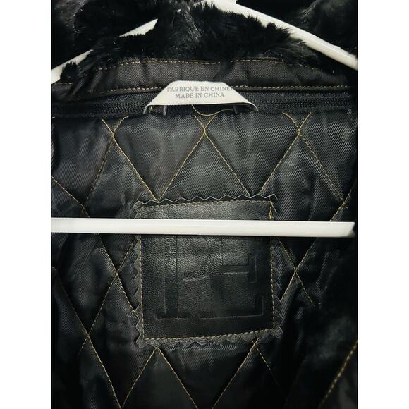 Perry Ellis Portfolio (L) Black Vintage Winter Coat Jacket Women’s Large 60067R - Picture 13 of 16